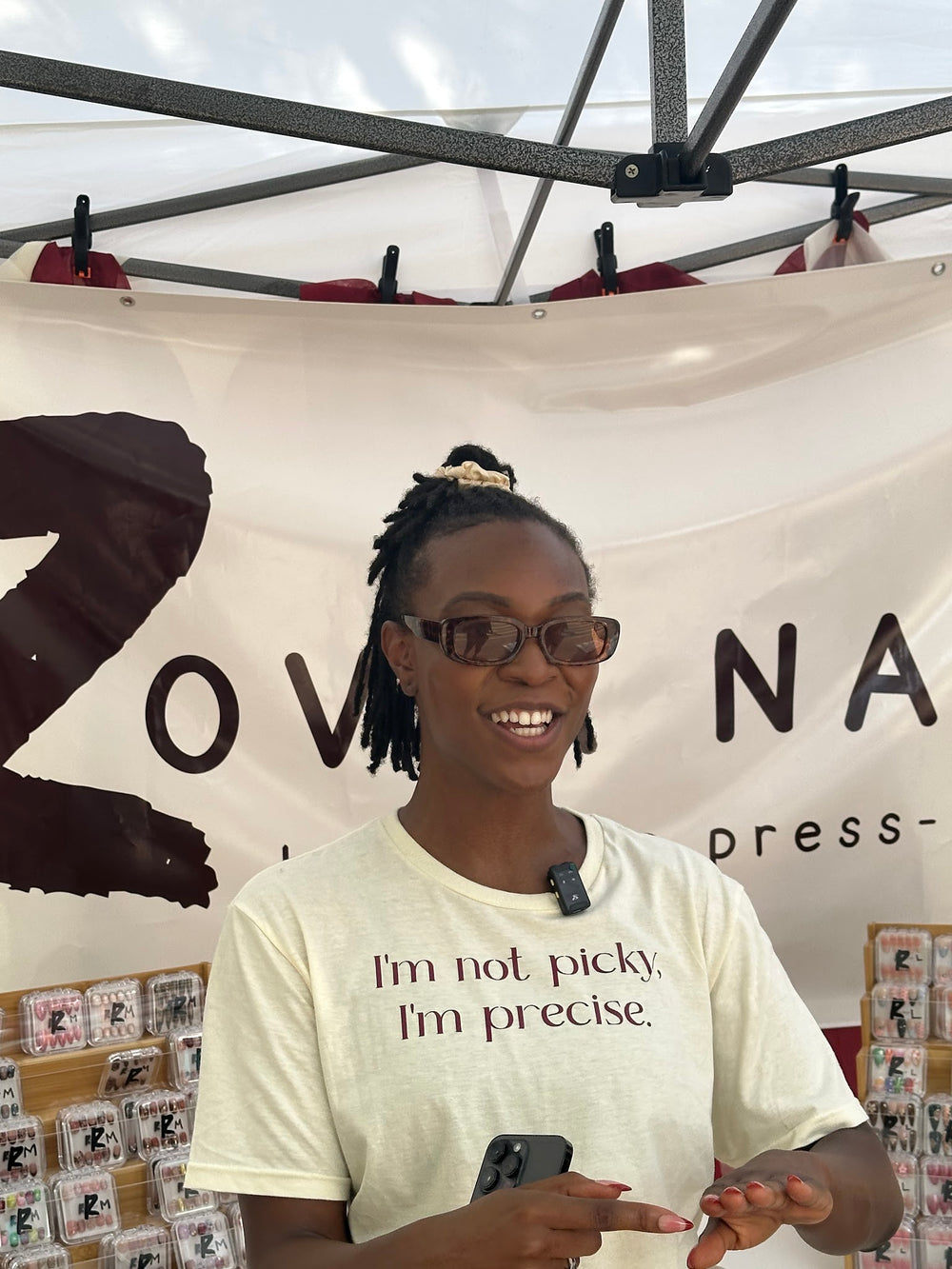 Sandie at the ROVIA launch display