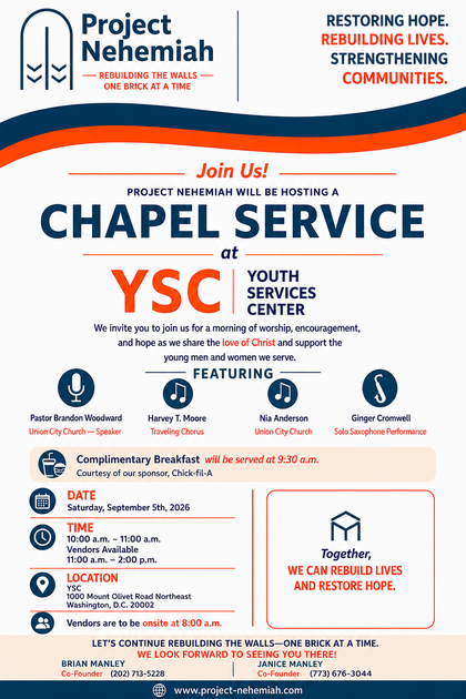 Youth Services Center event flyer