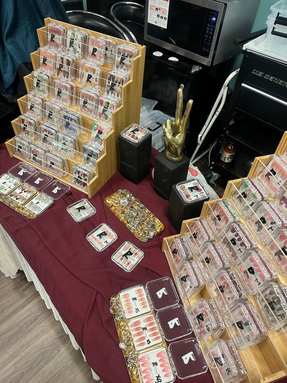 ROVIA nail sets displayed at Sweethearts of the World