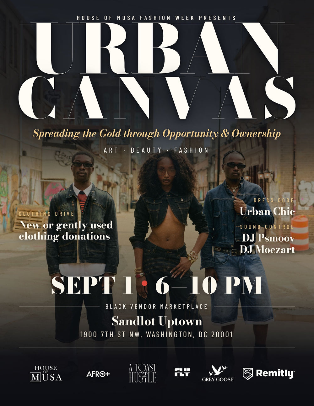 Urban Canvas event flyer